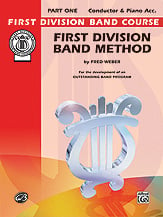 First Division Band Method Book 1 Conductor band method book cover